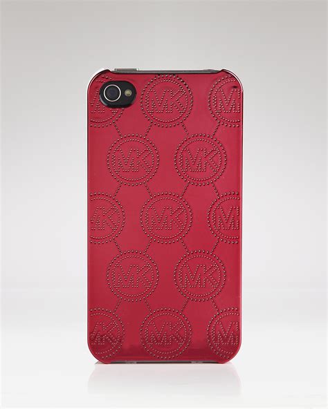 michael kors iphone case 6 patten leather red|Michael Kors Phone Cases .